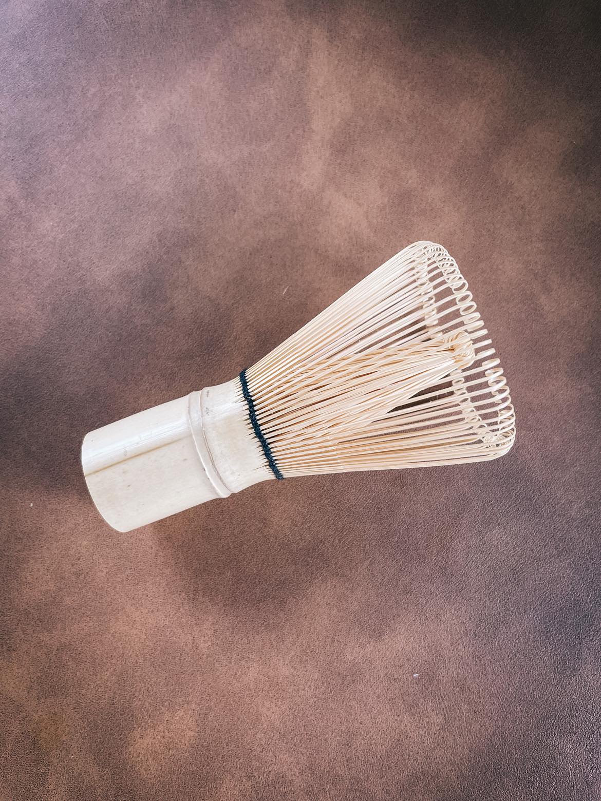 Bamboo whisk for mixing rongoa lattes