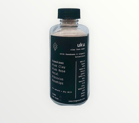 UKU Kawakawa & Pink Clay face mask powder 50g