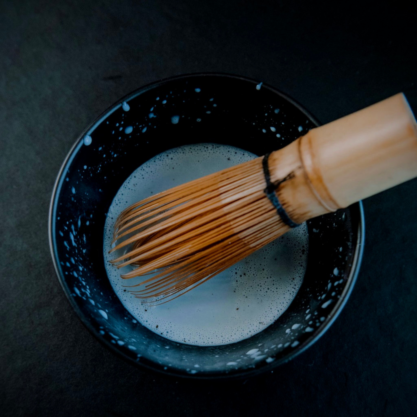 Bamboo whisk for mixing rongoa lattes
