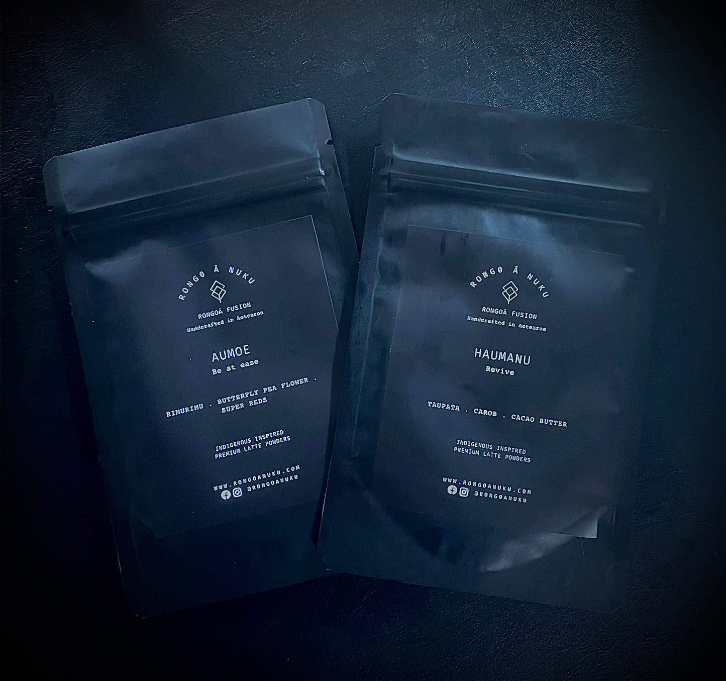 Single serve sample packs of rongoa latte
